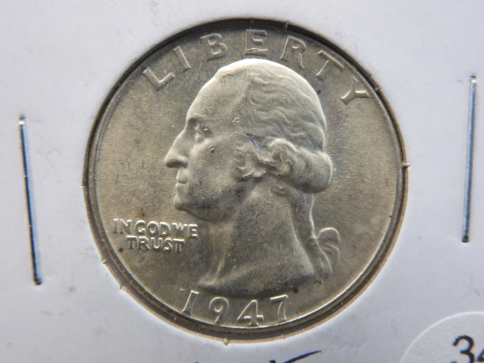 1947 Silver Washington Quarter - High Grade - Great Detail!! (1 of 3)