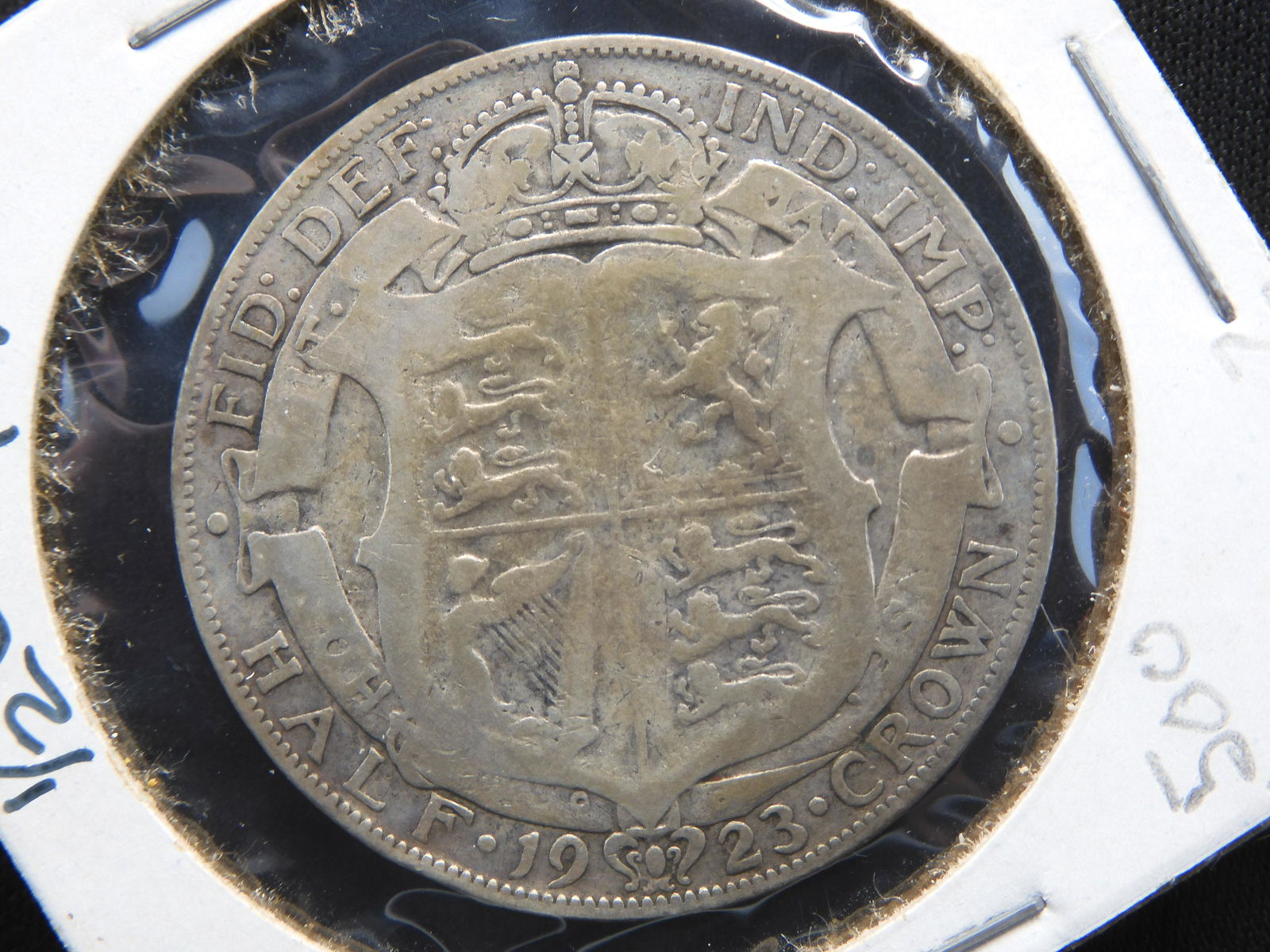 1923 G.B. Half Crown 50% Silver (1 of 3)