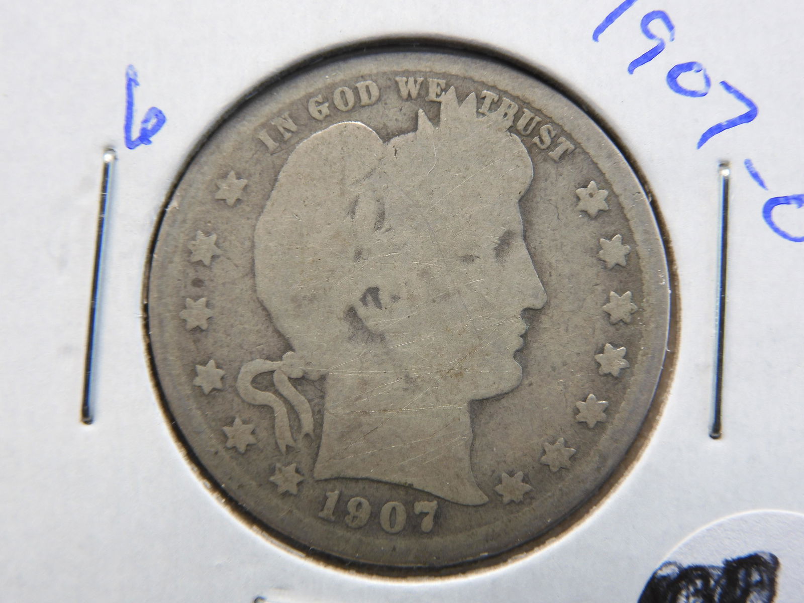 1907-O Silver Barber Quarter (1 of 3)