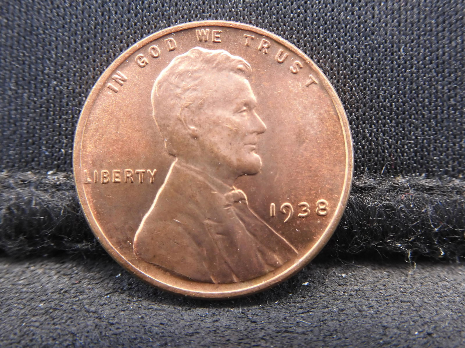 1938 Lincoln Wheat Cent.  GEM Red BU. (1 of 2)