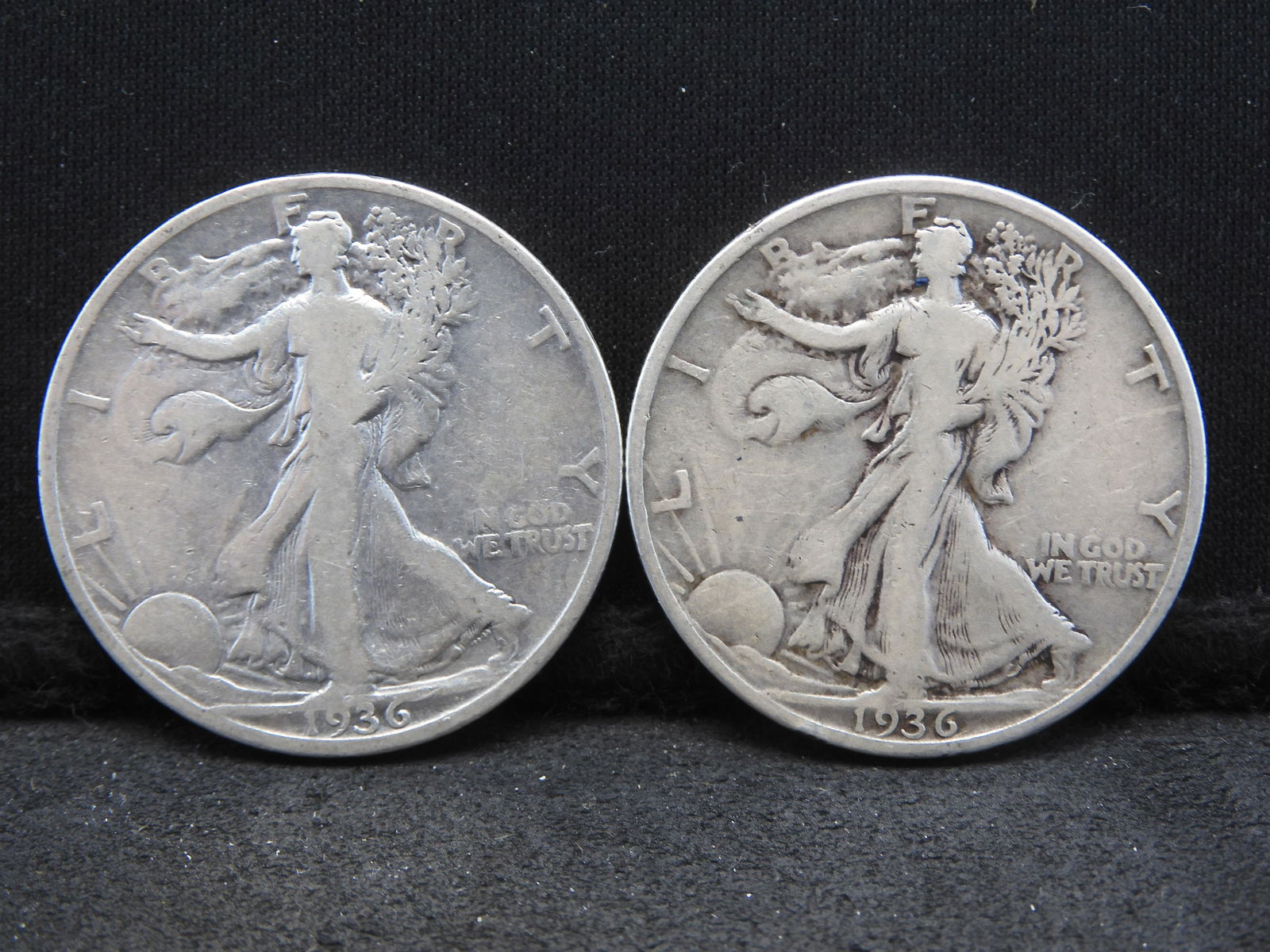 1936 Walking Liberty Half Dollar - (2 Coins) (90% Silver) (1 of 2)