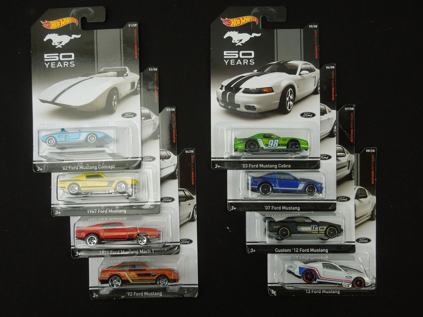 Complete Set 2013 Mustang Fifty Years Series (8 Cars) (1 of 2)