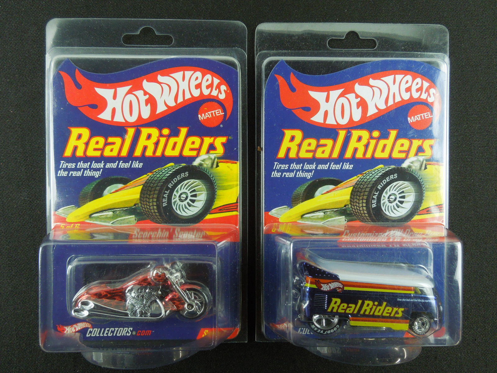 Real Riders Series 3 #5 Scorchin' Scooter & #6 Customized VW Drag Bus (1 of 2)
