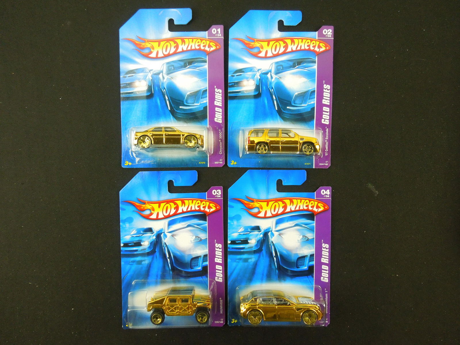 2007 Gold Rides Series 053 - 056 & Engine Revealers Series 057 - 060 (8 Cars): 2007 Gold Rides Series 053 - 056 & Engine Revealers Series 057 - 060 (8 Cars)