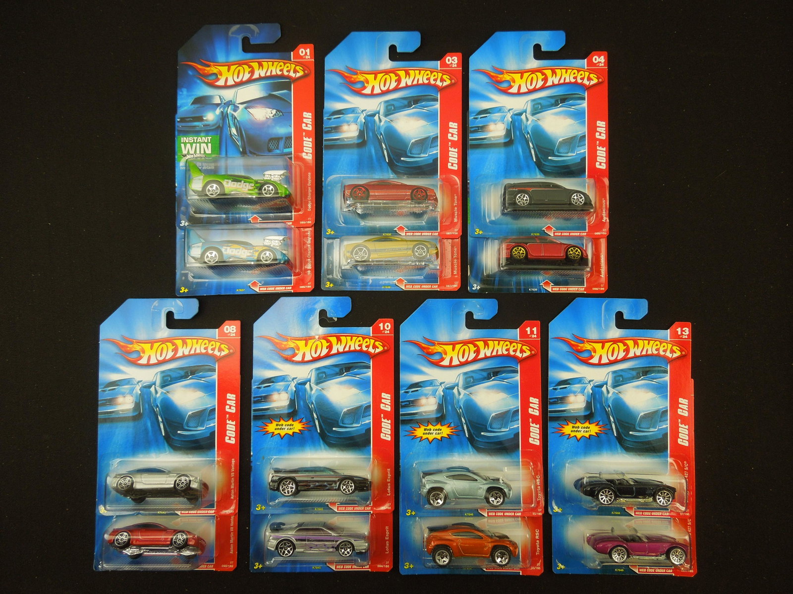 2007 Code Car Series 085, 087, 088, 092, 094, 095, & 097 Color Variation Sets (14 Cars): 2007 Code Car Series 085, 087, 088, 092, 094, 095, & 097 Color Variation Sets (14 Cars)