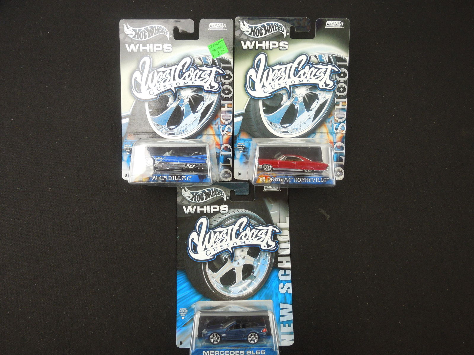 Lot of 3 Whips West Coast Customs; Old School '59 Cadillac & '65 Pontiac Bonneviile & New School (1 of 2)