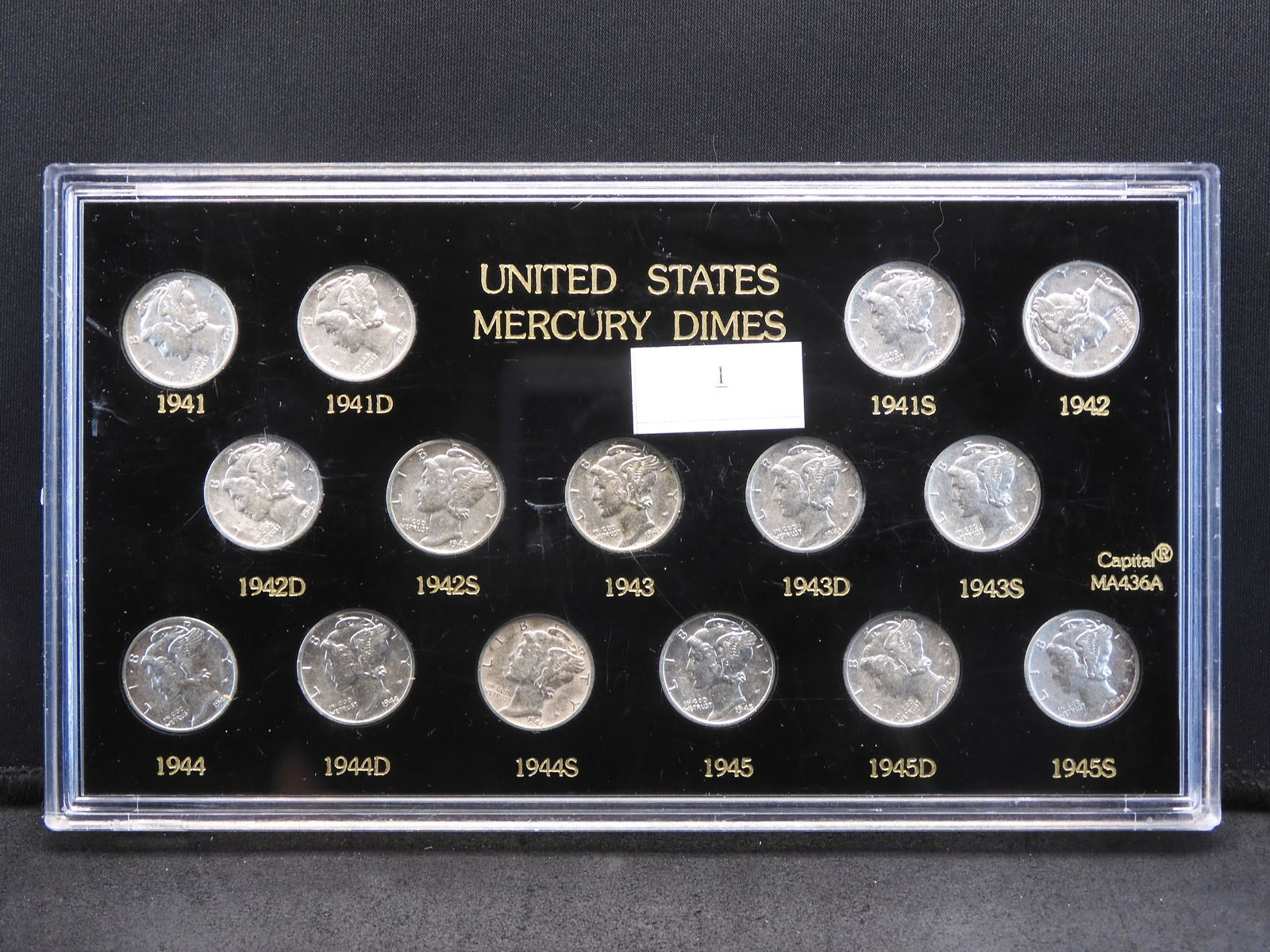 U.S. Mercury Dimes - Short Set & High Grade - 15 Dimes (1 of 14)