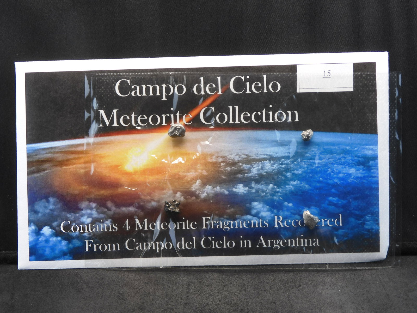 Campo del Cielo Meteorite Collection - 4 Meteorite Fragments: Campo del Cielo Meteorite Collection - 4 Meteorite Fragments