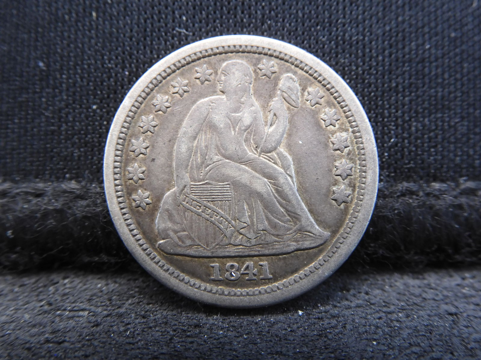 1841 Seated Liberty Dime - Great Detail (1 of 2)