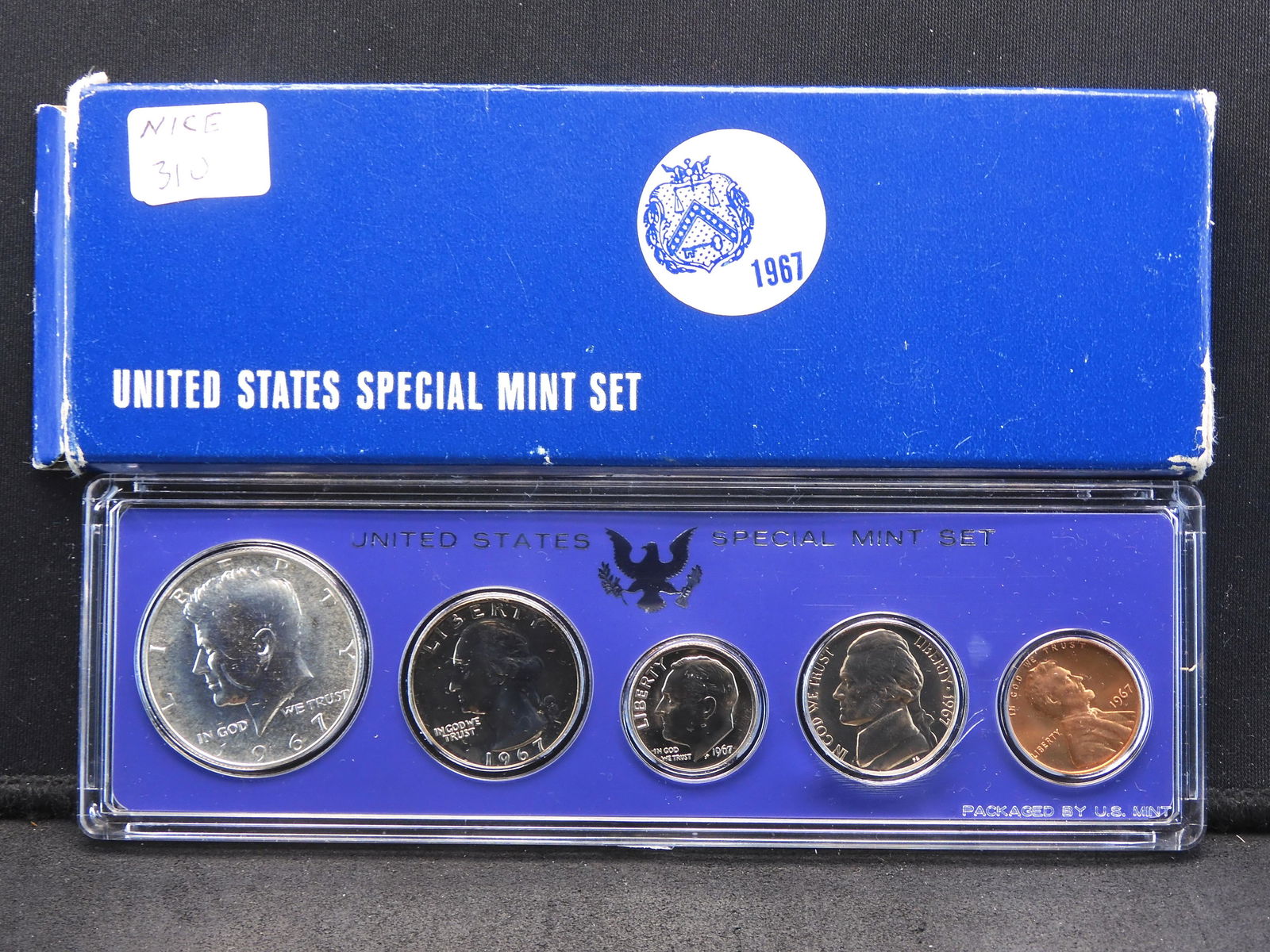 1967 Special Mint Set. Nice original Gem Coins.  Better than average. (1 of 3)
