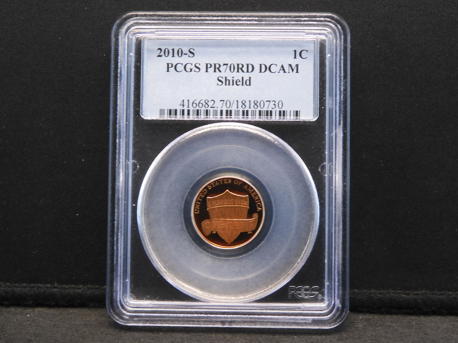 2010-S PCGS PR70 RD DCAM Lincoln Shield Cent (1 of 4)
