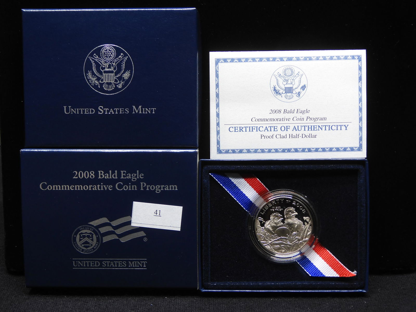 2008-S U.S. Bald Eagle Proof Clad Half Dollar OGP (1 of 4)