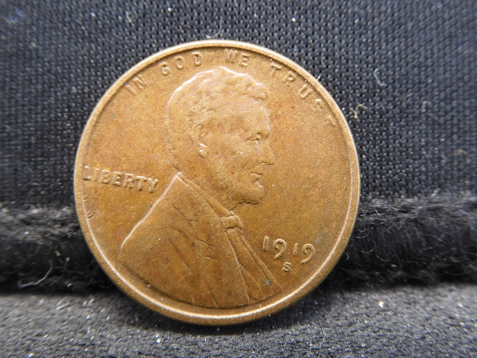 1919-S High Grade Better Date Lincoln Wheat Cent. (1 of 2)