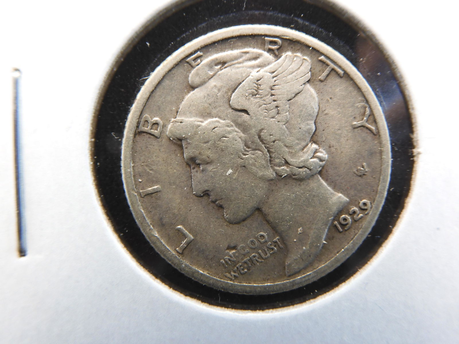 1929 Early Date Silver Mercury Dime in XF. (1 of 3)