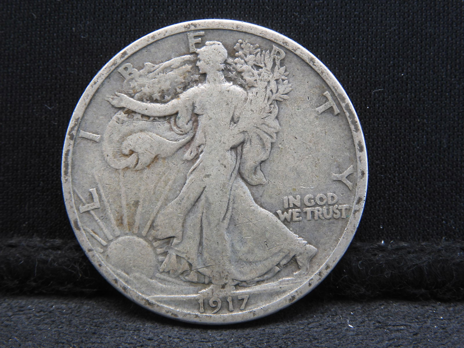 1917-D Rev. Walking Liberty Half Dollar - Fine/VF (1 of 2)