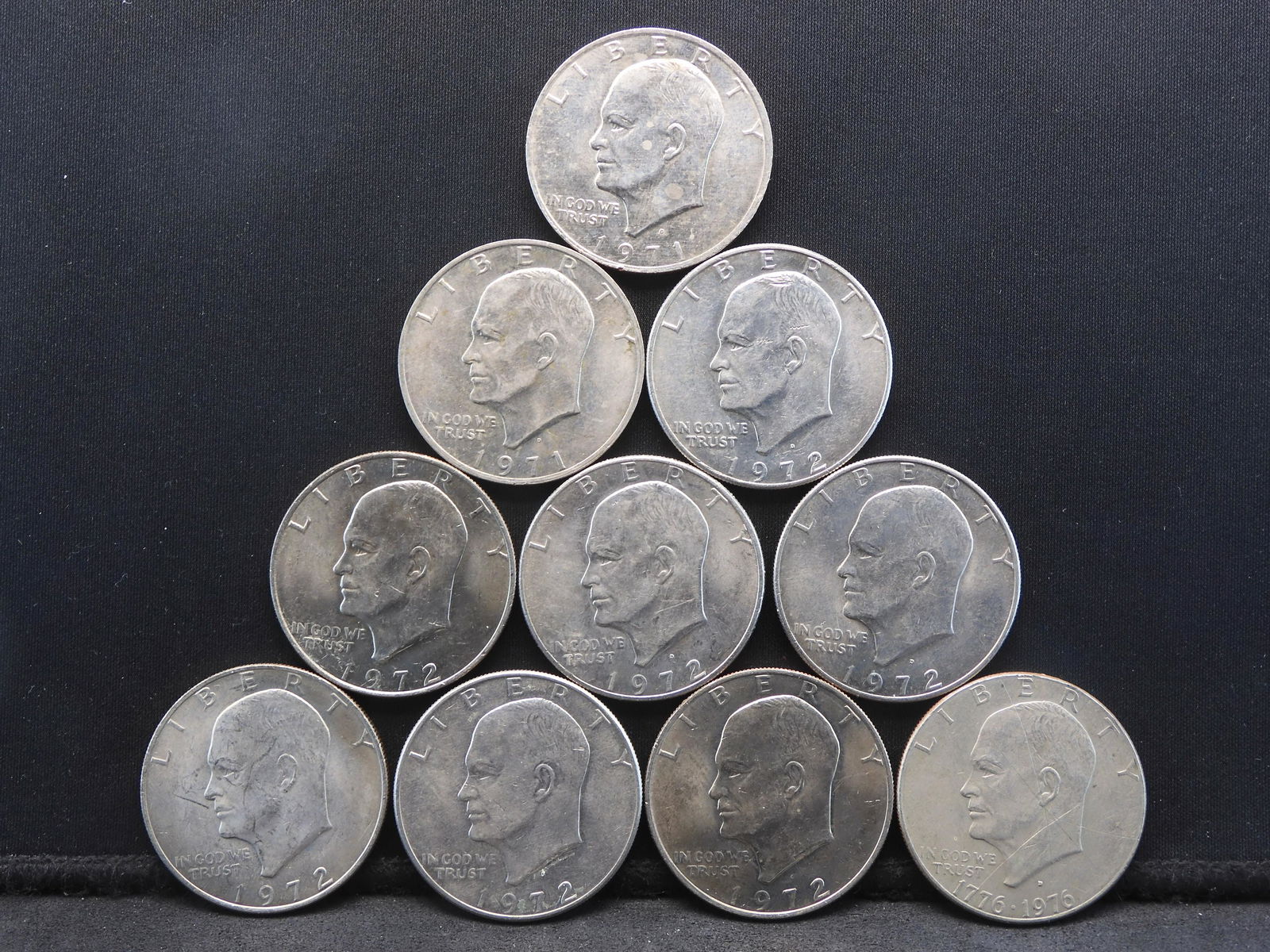 10 Ct. Eisenhower Ike Dollars (1 of 2)