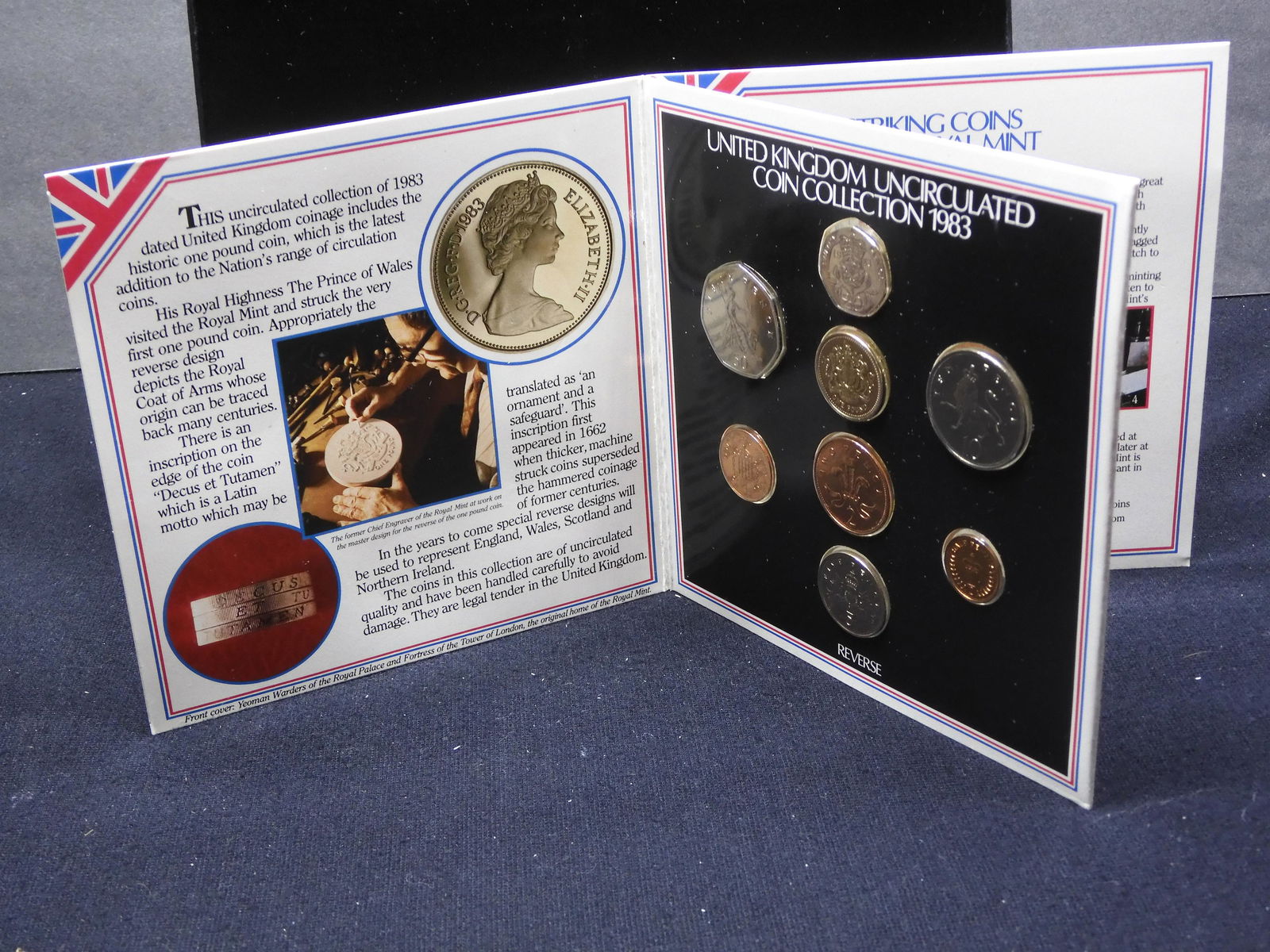 1983 United Kingdom Uncirculated 8 Coin Collection OGP (1 of 5)