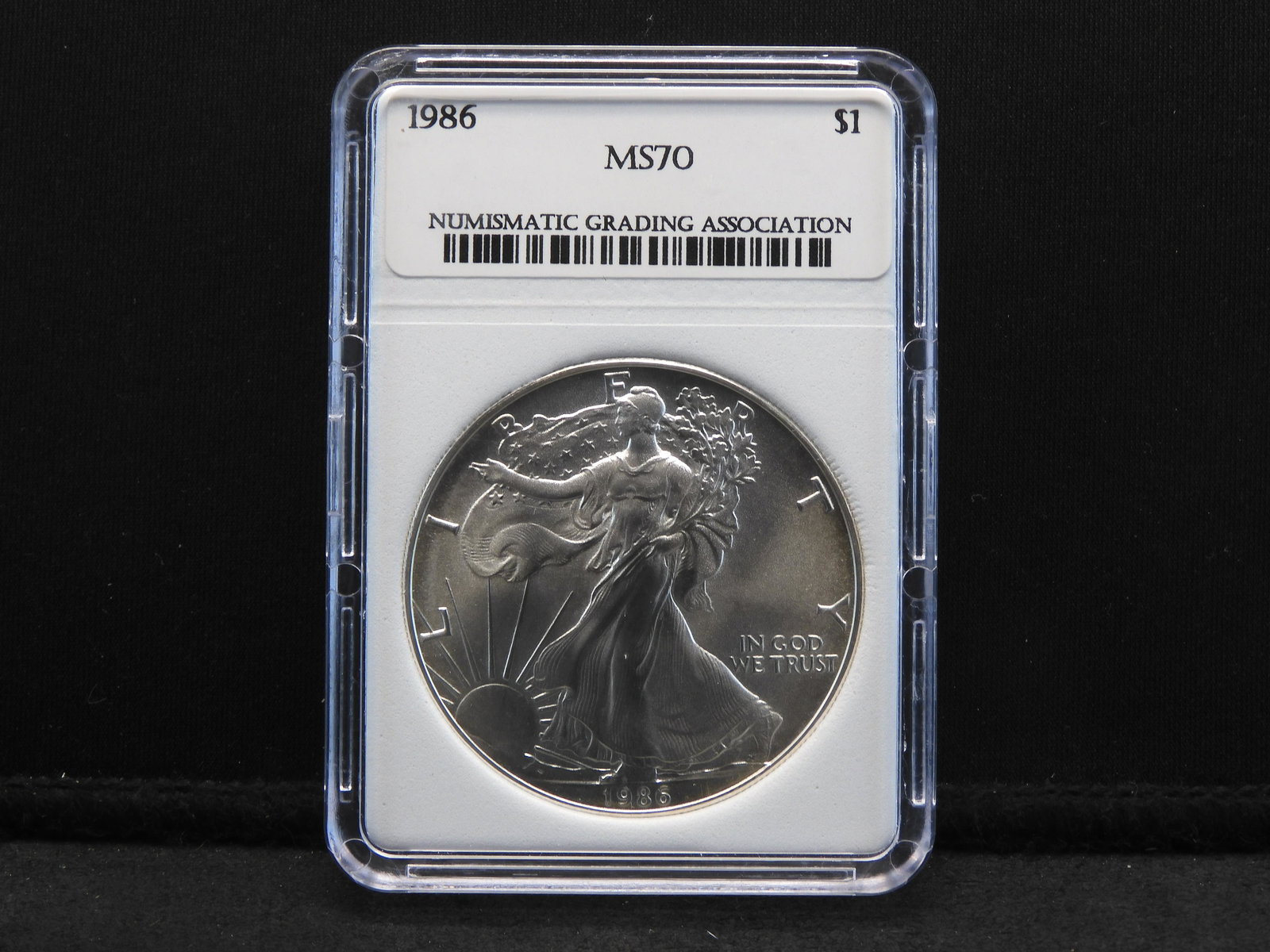 1986 NGA MS70 American Silver Eagle (1 of 4)