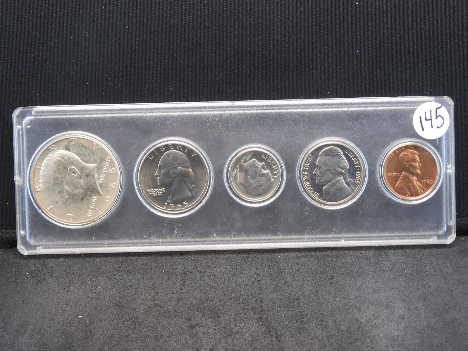 1965 Year Set w/ 40% Silver Kennedy Half Dollar - 5 Coins (1 of 2)