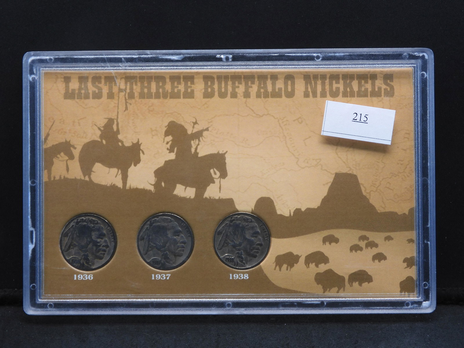 Last Three Buffalo Nickels - 3 Nickels (1 of 4)