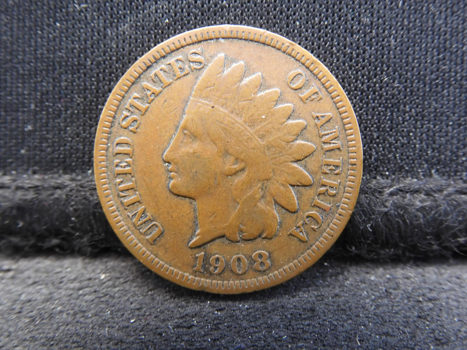 1908-S Indian Head Cent - VF/XF - Key Date! (1 of 2)