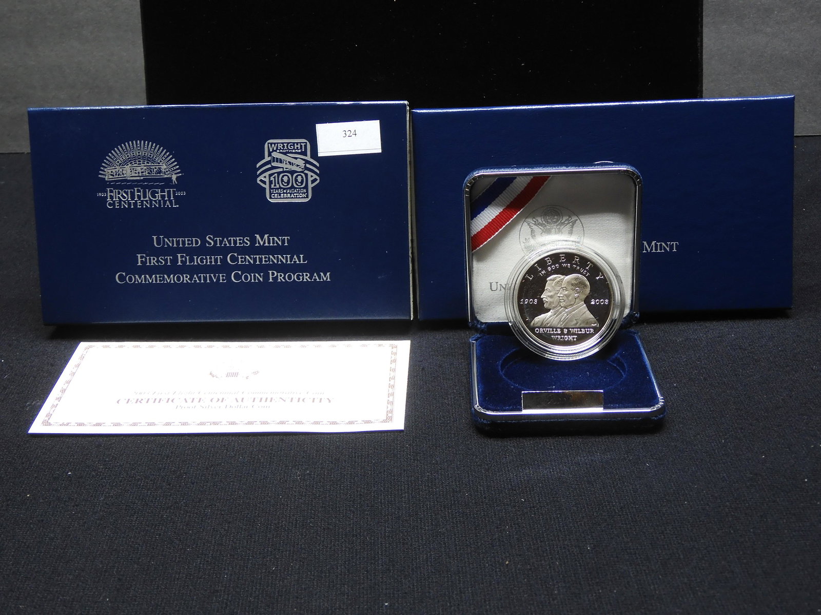 2003-P U.S. First Flight Centennial Proof Silver Dollar OGP (1 of 4)