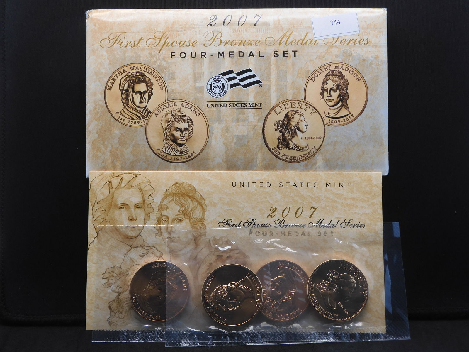 2007 First Spouse Bronze Medal Series - 4 Medal Set-  OGP (1 of 6)