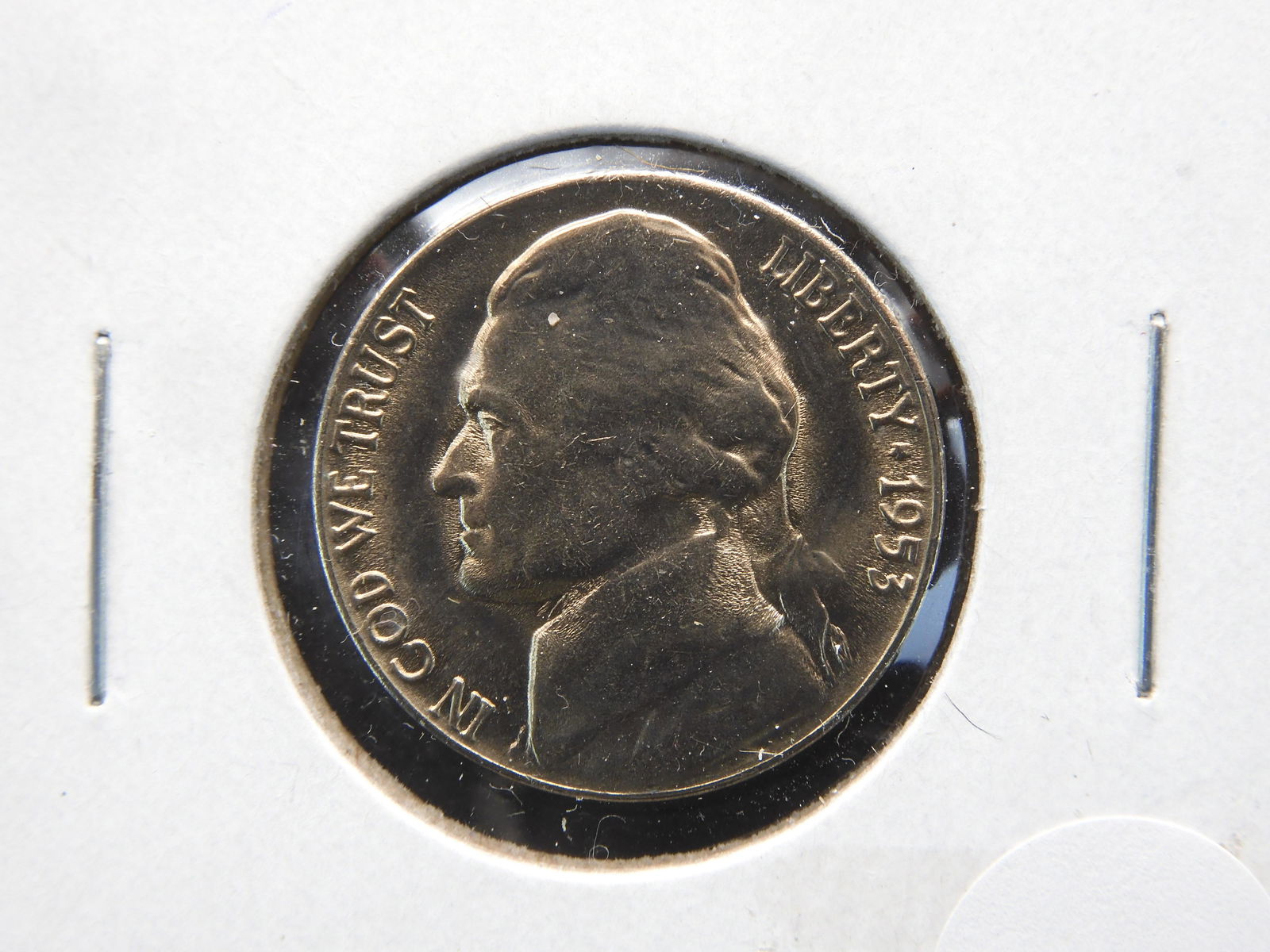1953-D HIGH GRADE JEFFERSON NICKEL (1 of 3)