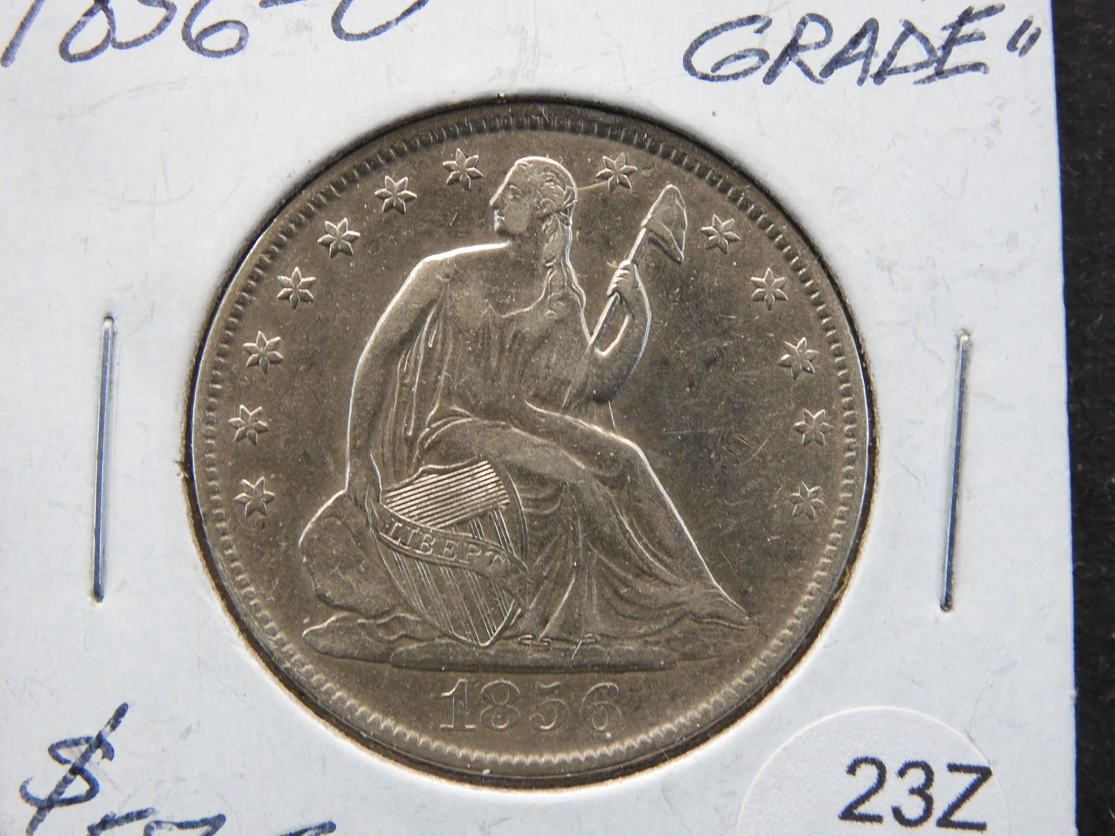 1856-O SEATED LIBERTY HALF DOLLAR 'HIGH GRADE' (1 of 3)