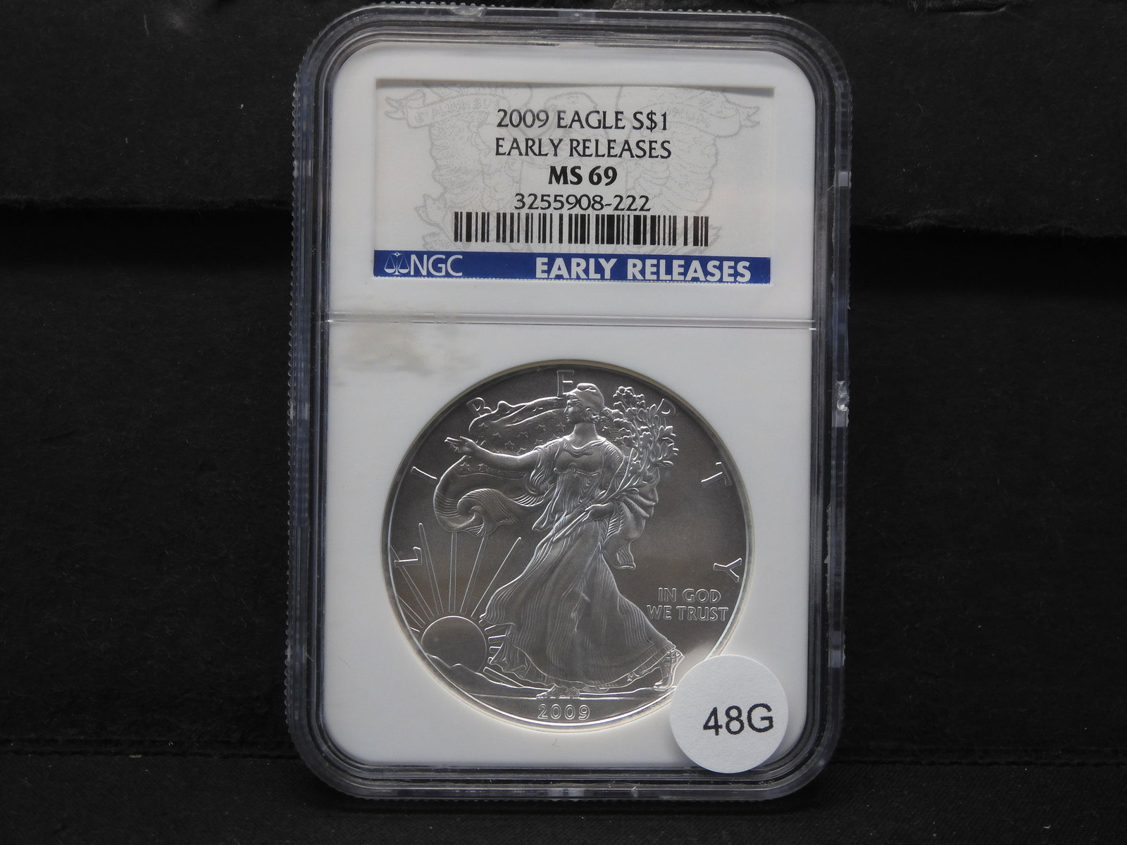 2009 Early Releases American Silver Eagle MS69 Graded by NGC (1 of 4)
