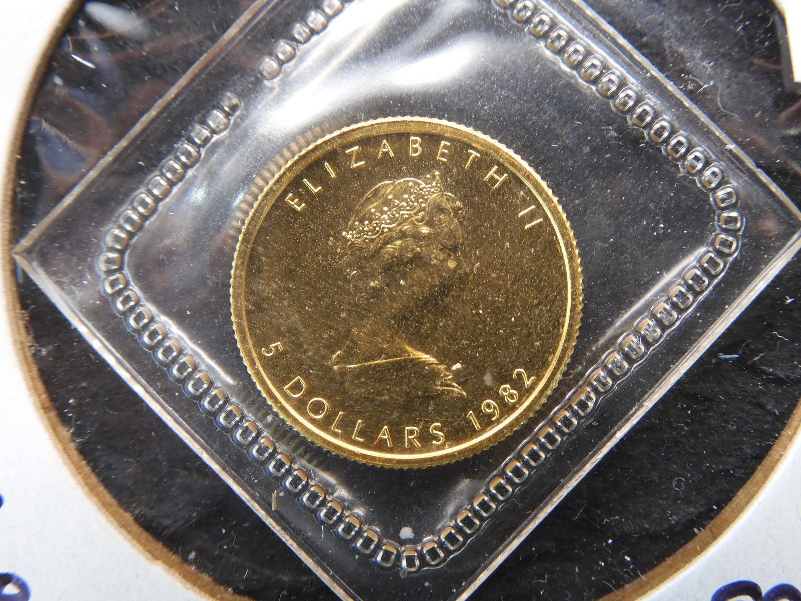 1982 Canada $5 Gold.  1/10 oz.  .9999 Fine. (1 of 3)