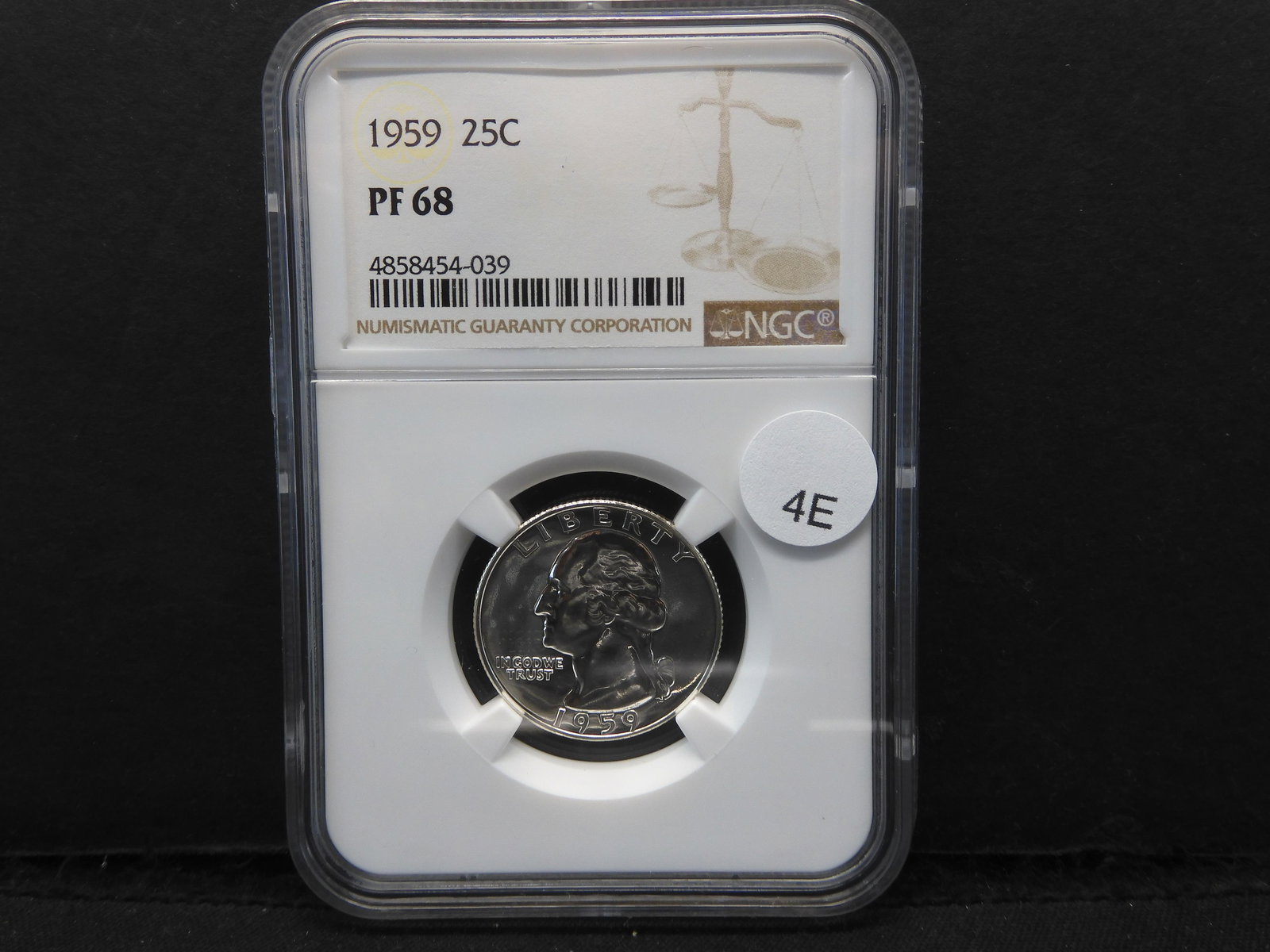 1959 Washington 25c.  NGC PF 68. (1 of 4)