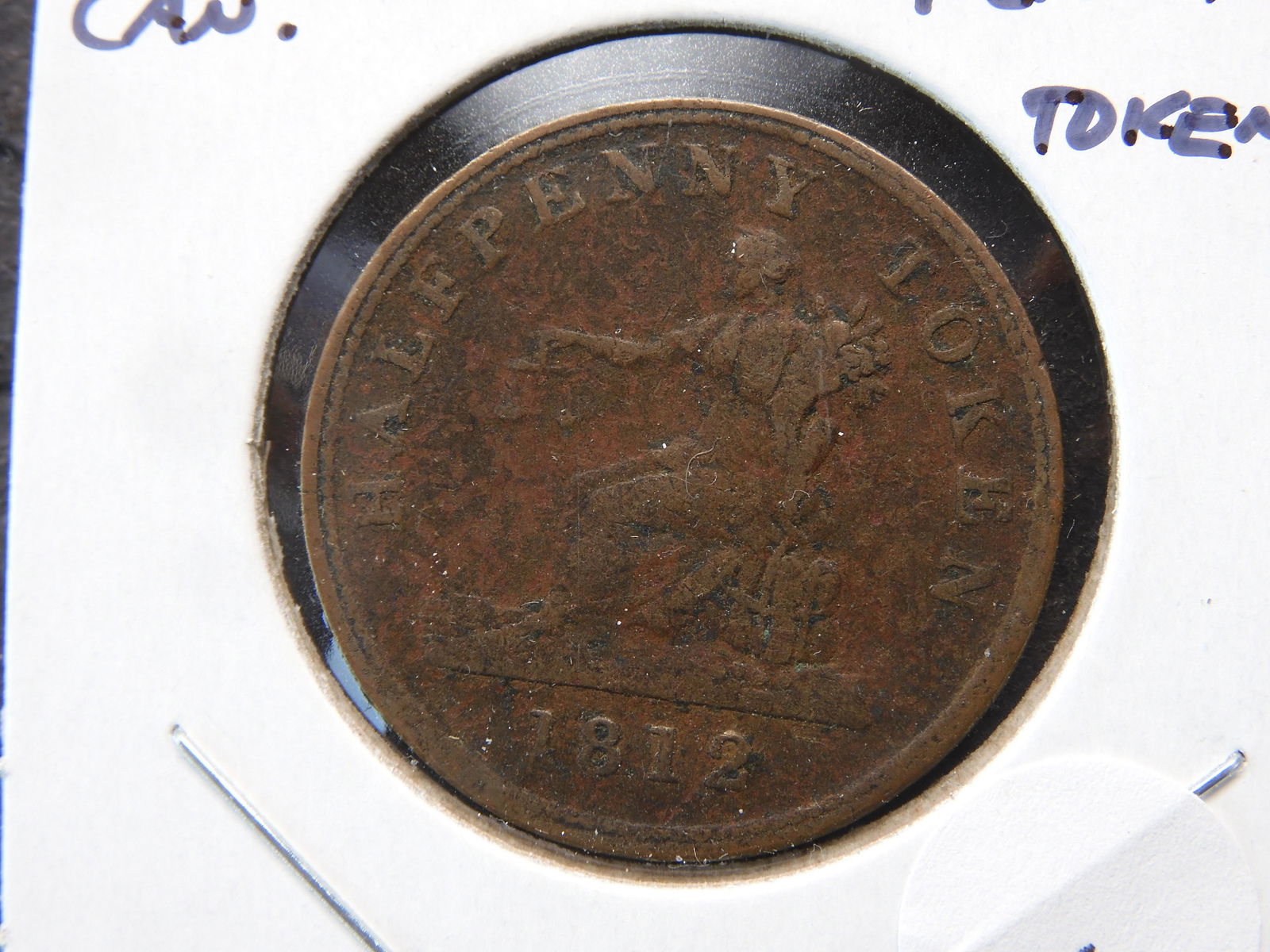 1812 Canada Half Penny Token. (1 of 3)