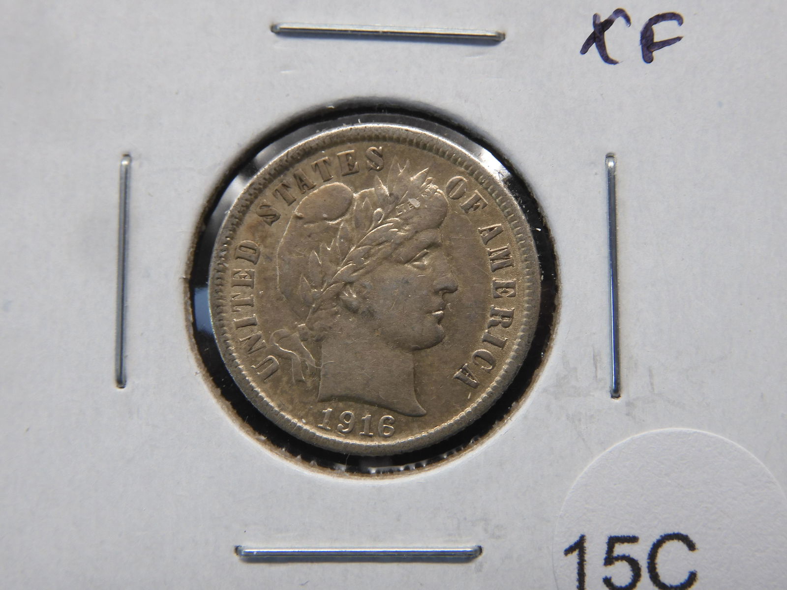 1916 Barber 10c.  XF. (1 of 3)