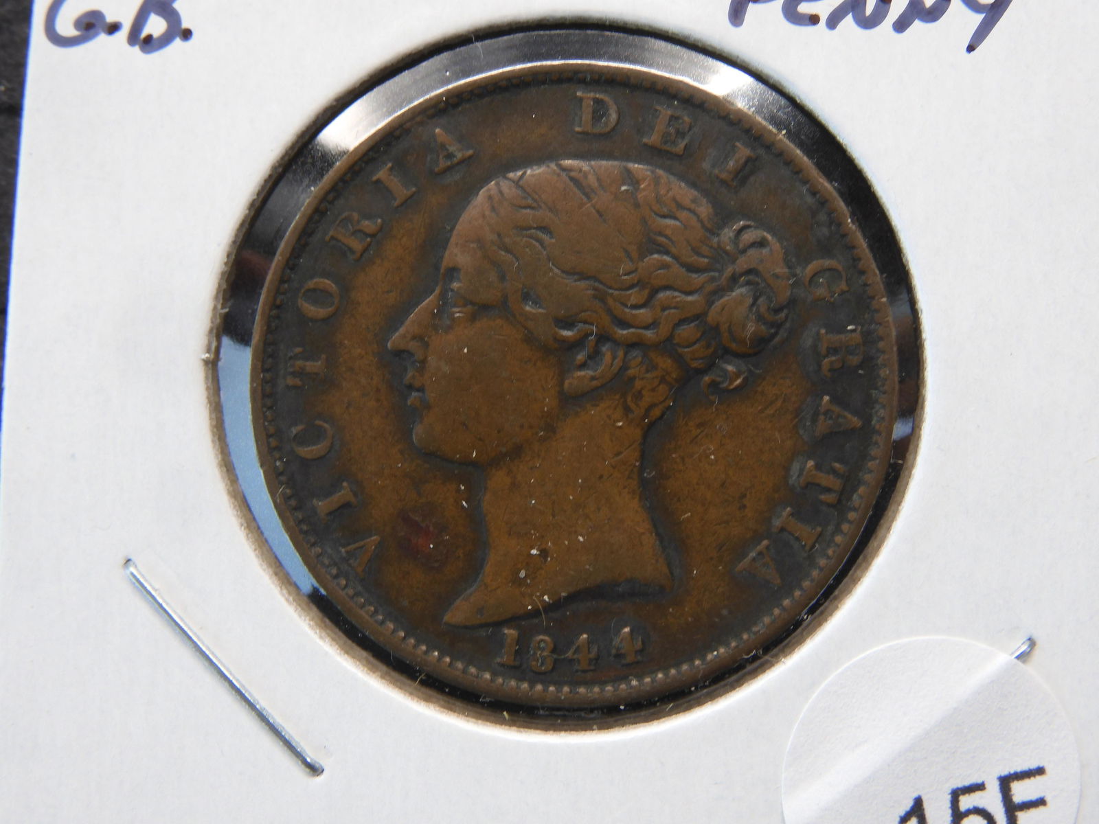 1844 Great Britain Half Penny. (1 of 3)