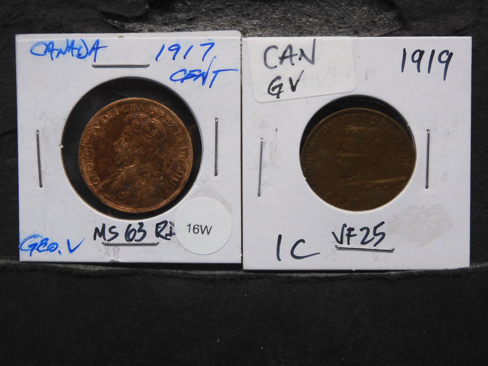 1917 & 1919 Canadian Large Cents (1 of 3)