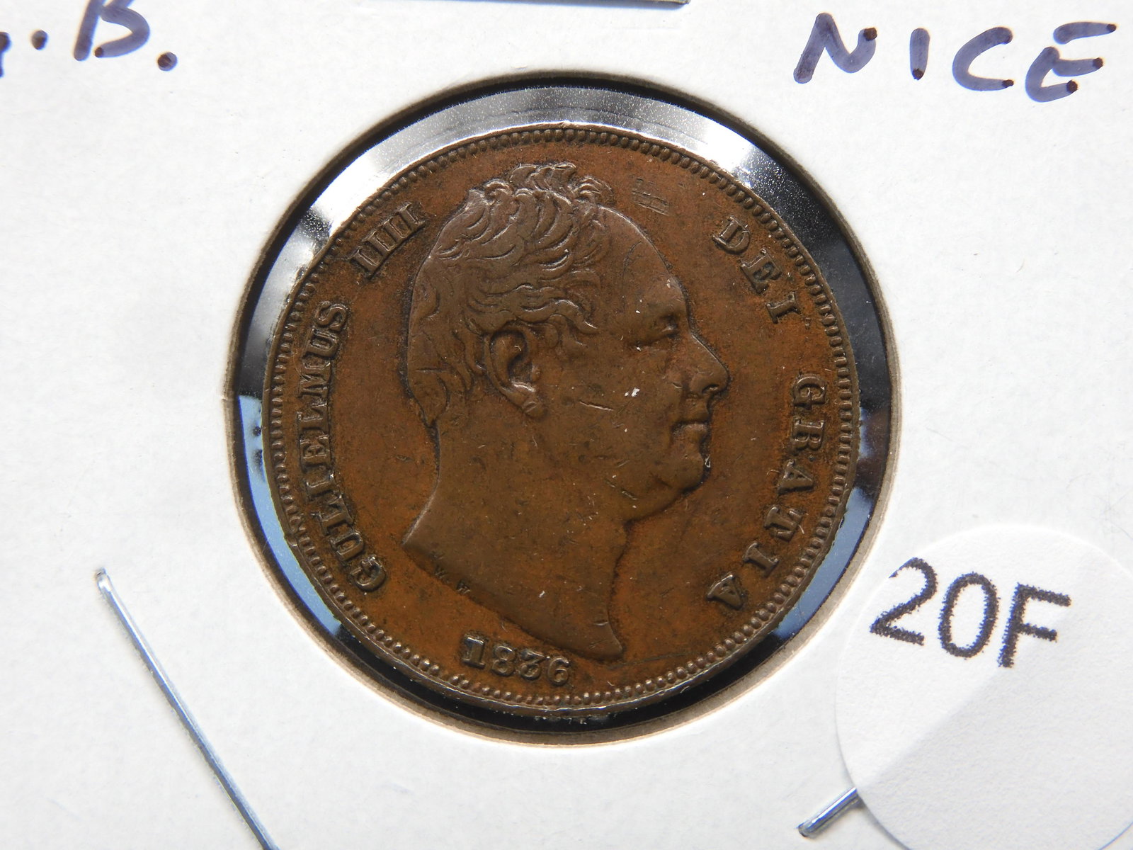 1836 Great Britain Farthing.  Nice. (1 of 3)