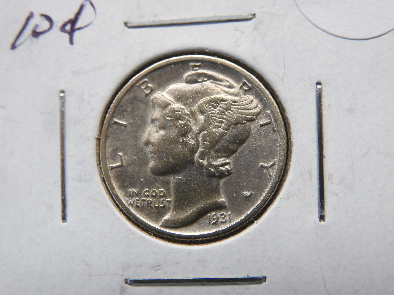 1931-S Mercury 10c.  XF+. (1 of 3)