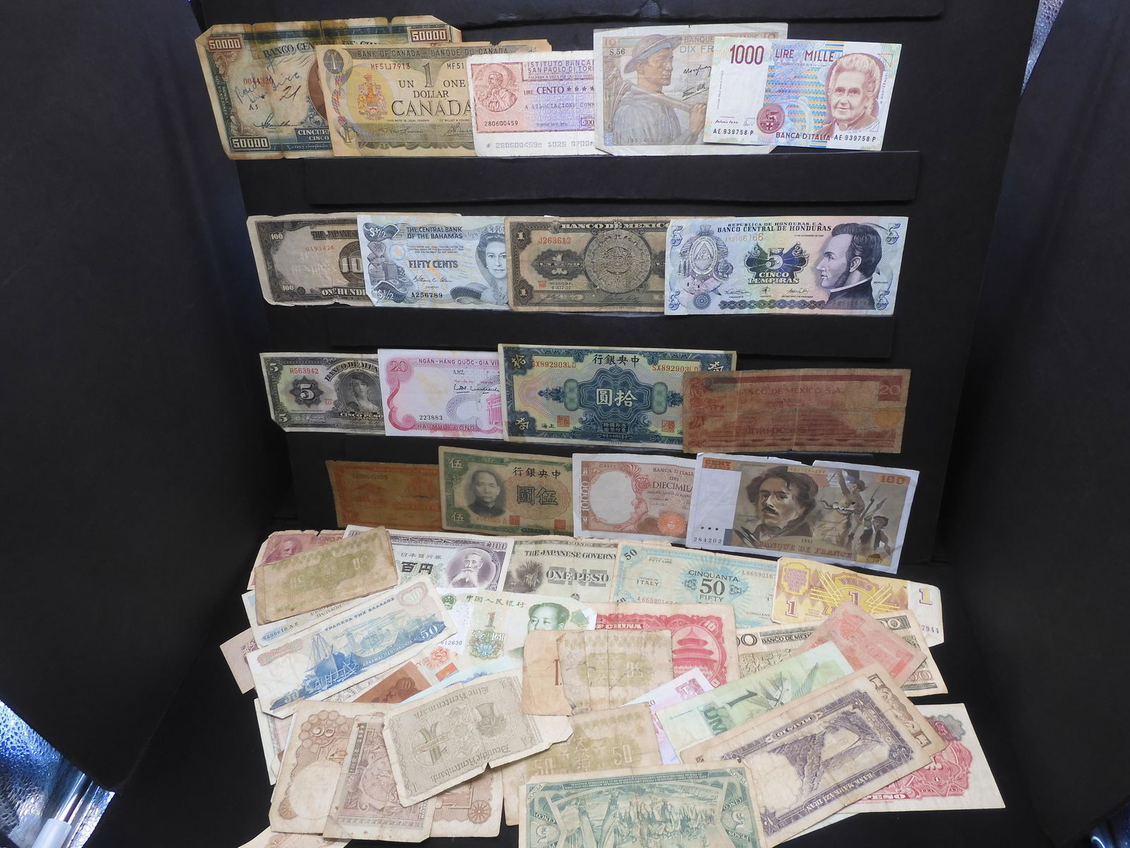 50+ Misc./Low Grade Foreign Currency. (1 of 8)