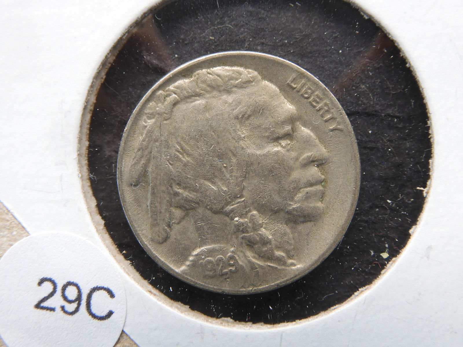 1929-S Buffalo 5c.  XF. (1 of 3)