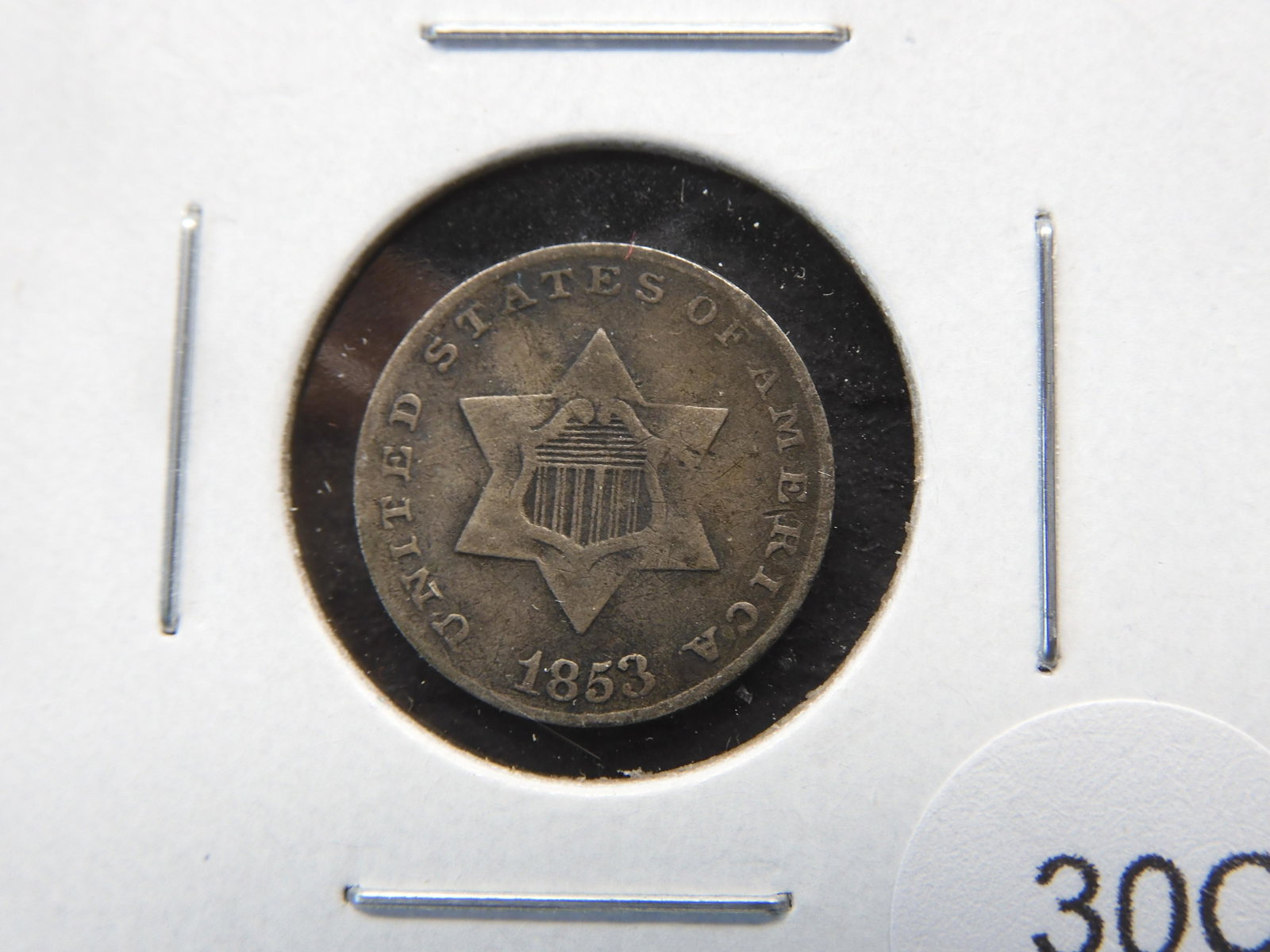 1853 3c. Silver. (1 of 3)
