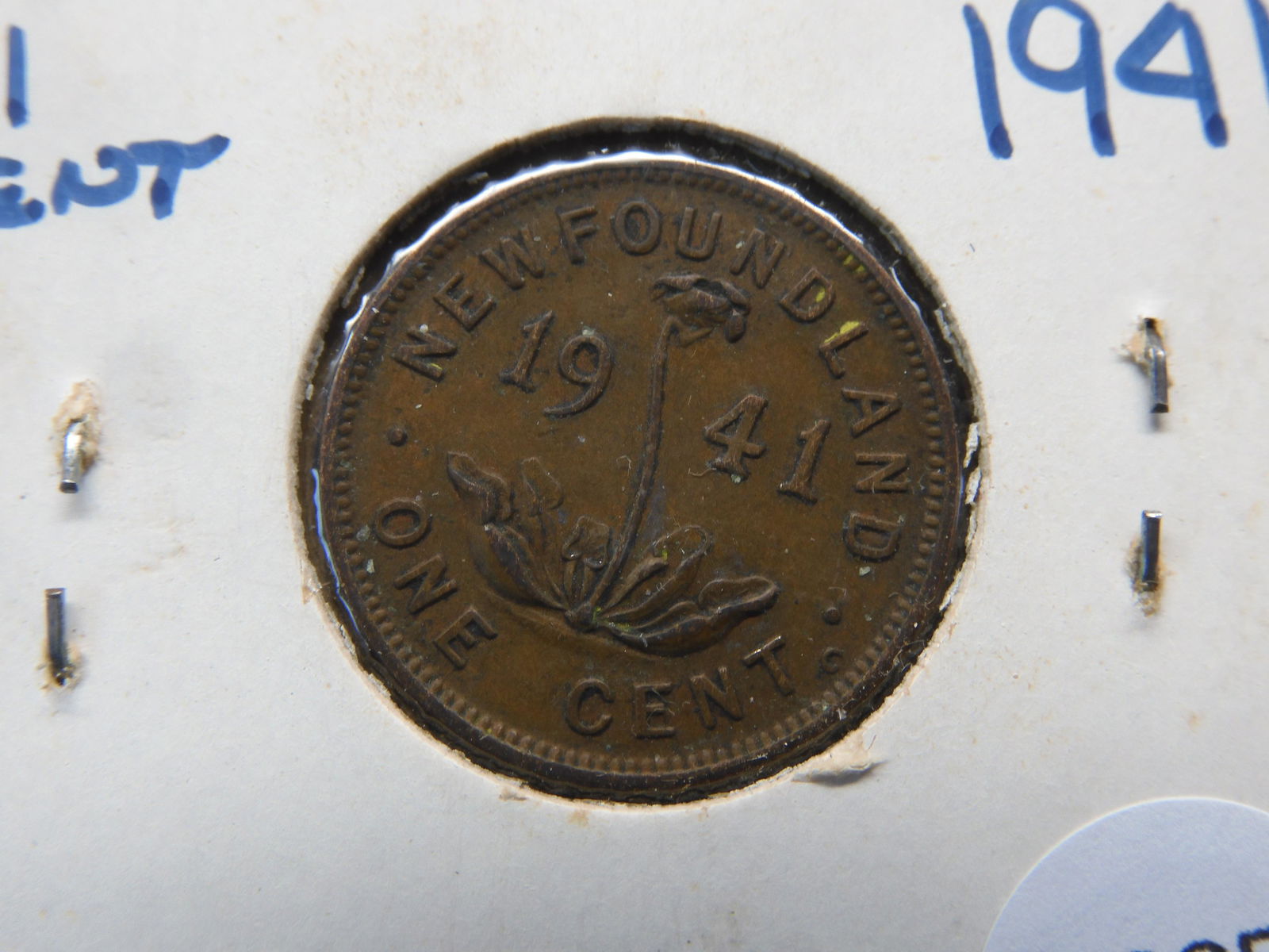 1941 Newfoundland 1 Cent.  VF. (1 of 3)