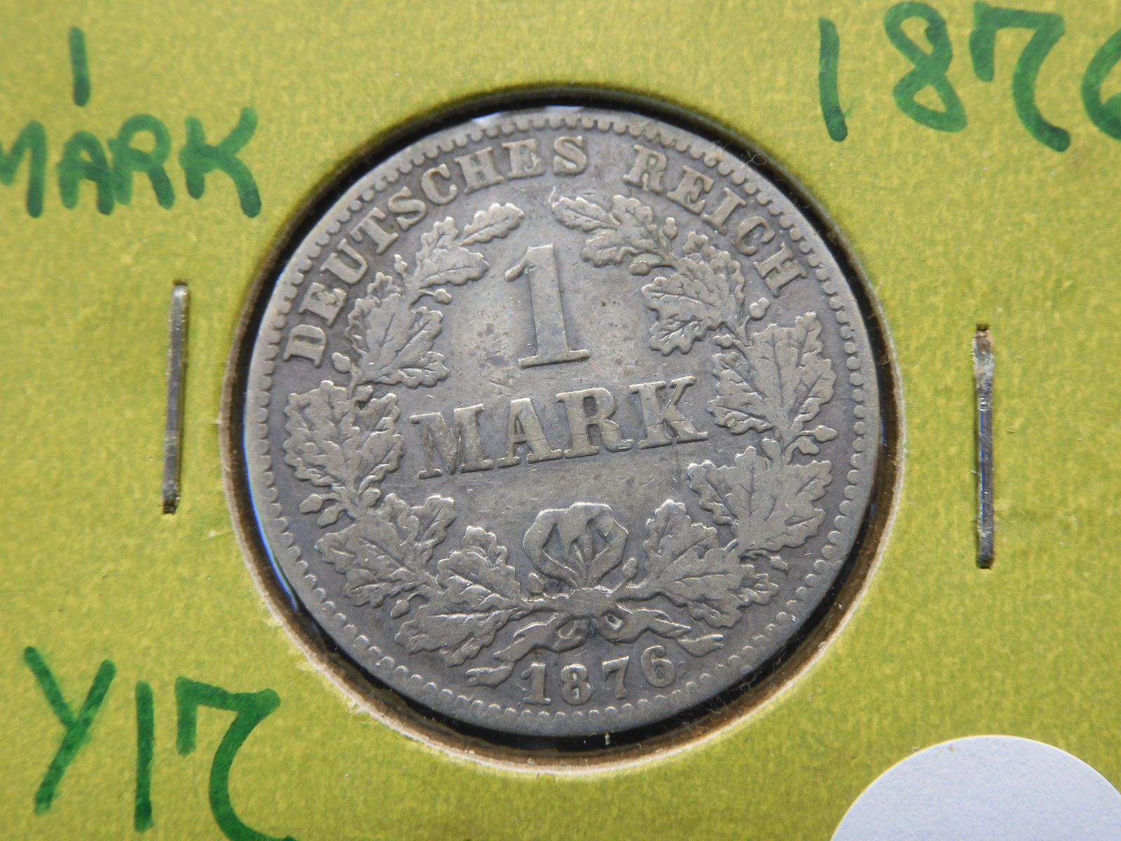 1876 Germany Silver 1 Mark. (1 of 3)