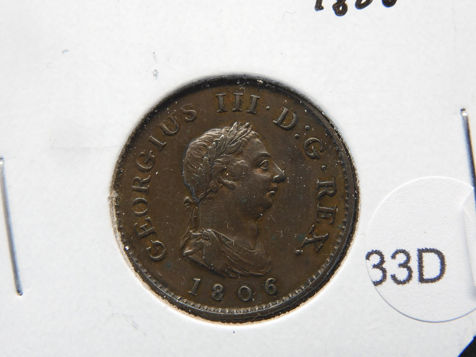 1806 Great Britain Farthing. (1 of 3)