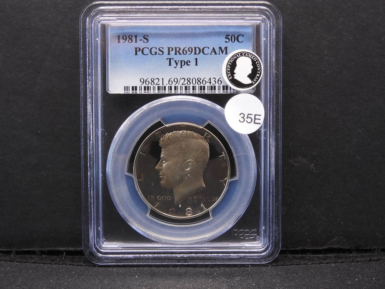 1981-S -Type 1- Kennedy 50c. PCGS PR69 DCAM. (1 of 4)