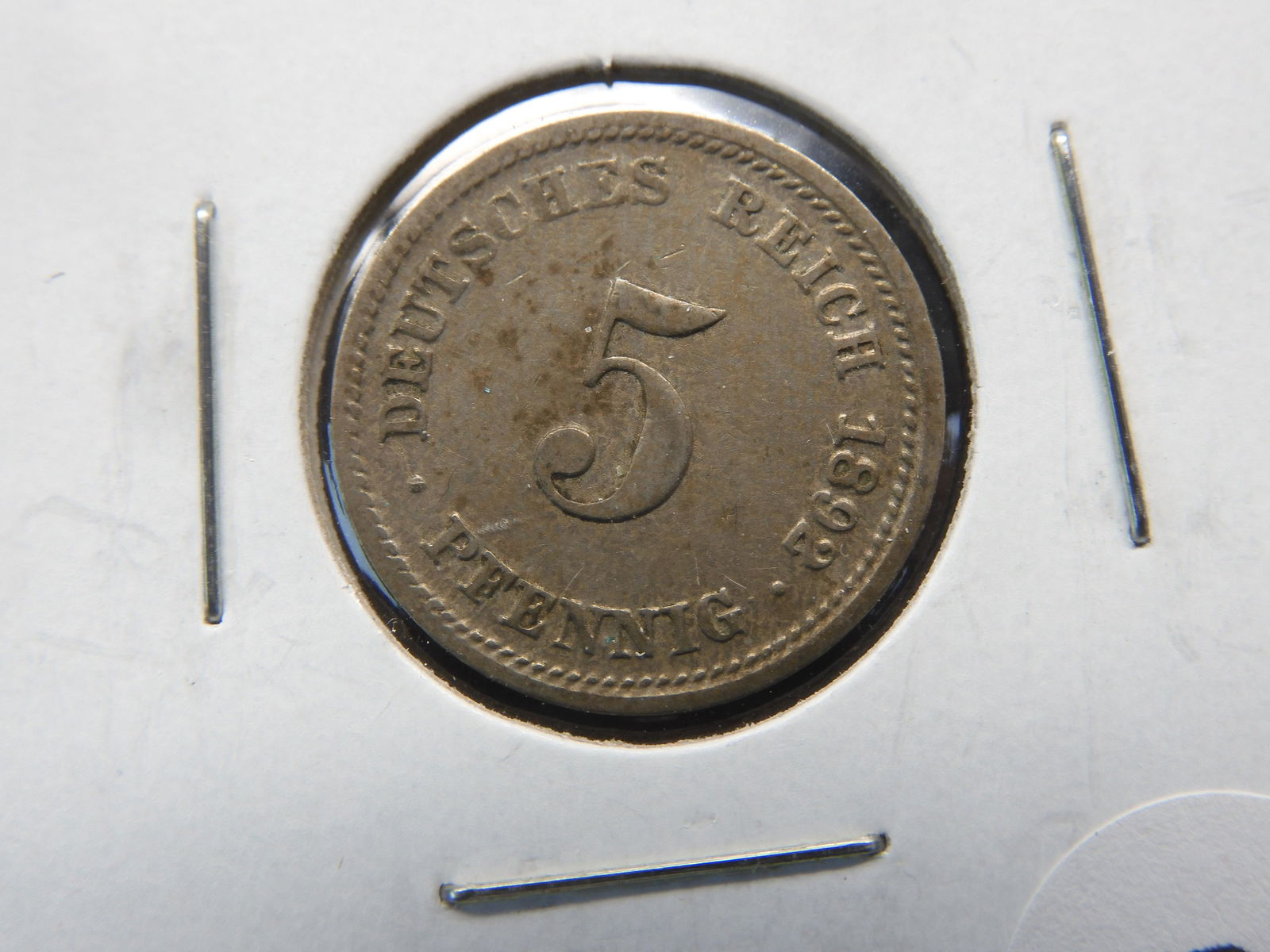 1892-D Germany 5 Pfennig. (1 of 3)