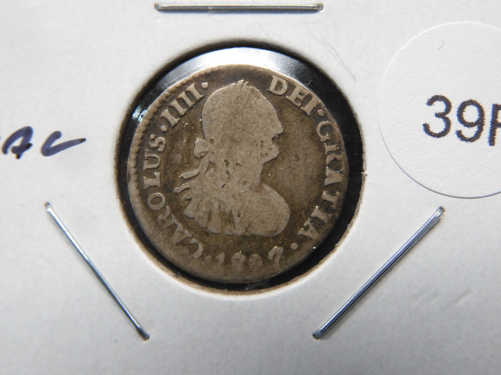 1807/6 Mexico 1/2 Real.  Scarce. (1 of 3)