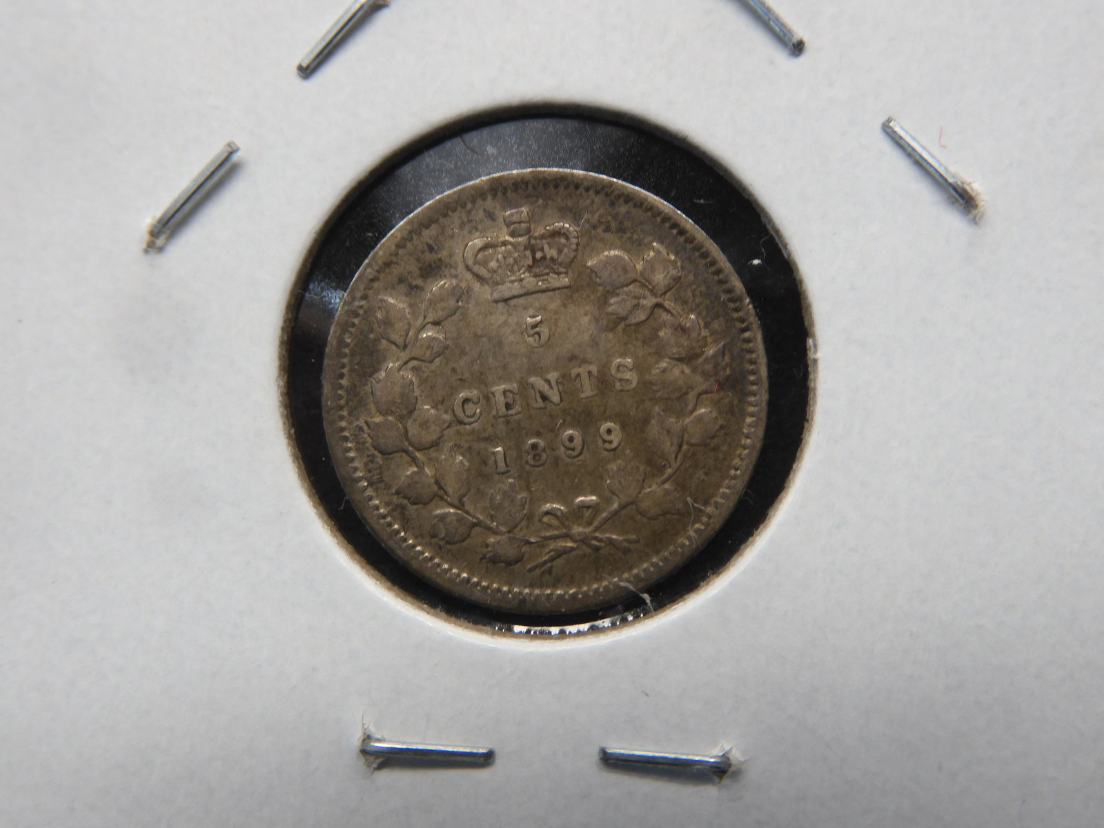 1899 Canada Silver 5c.  AU.  Nice. (1 of 3)