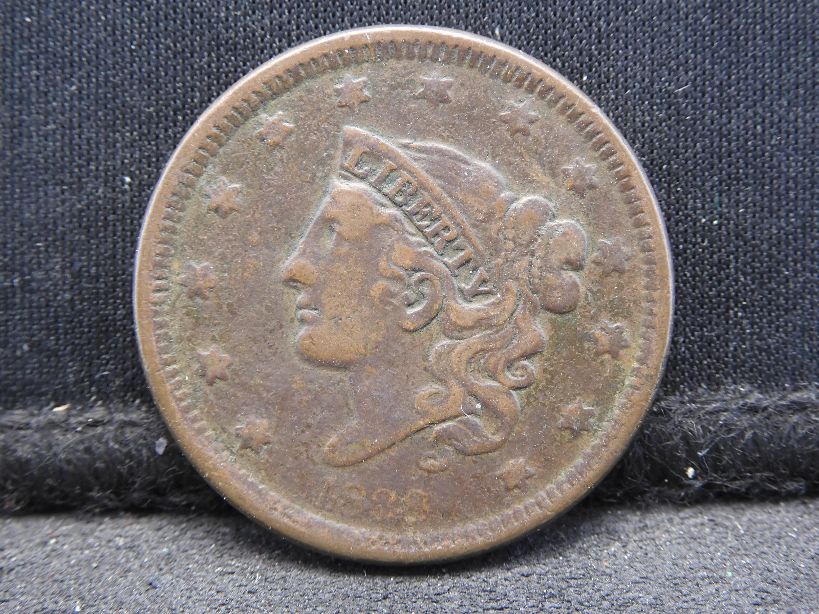 1838 Young Head Large Cent (1 of 2)