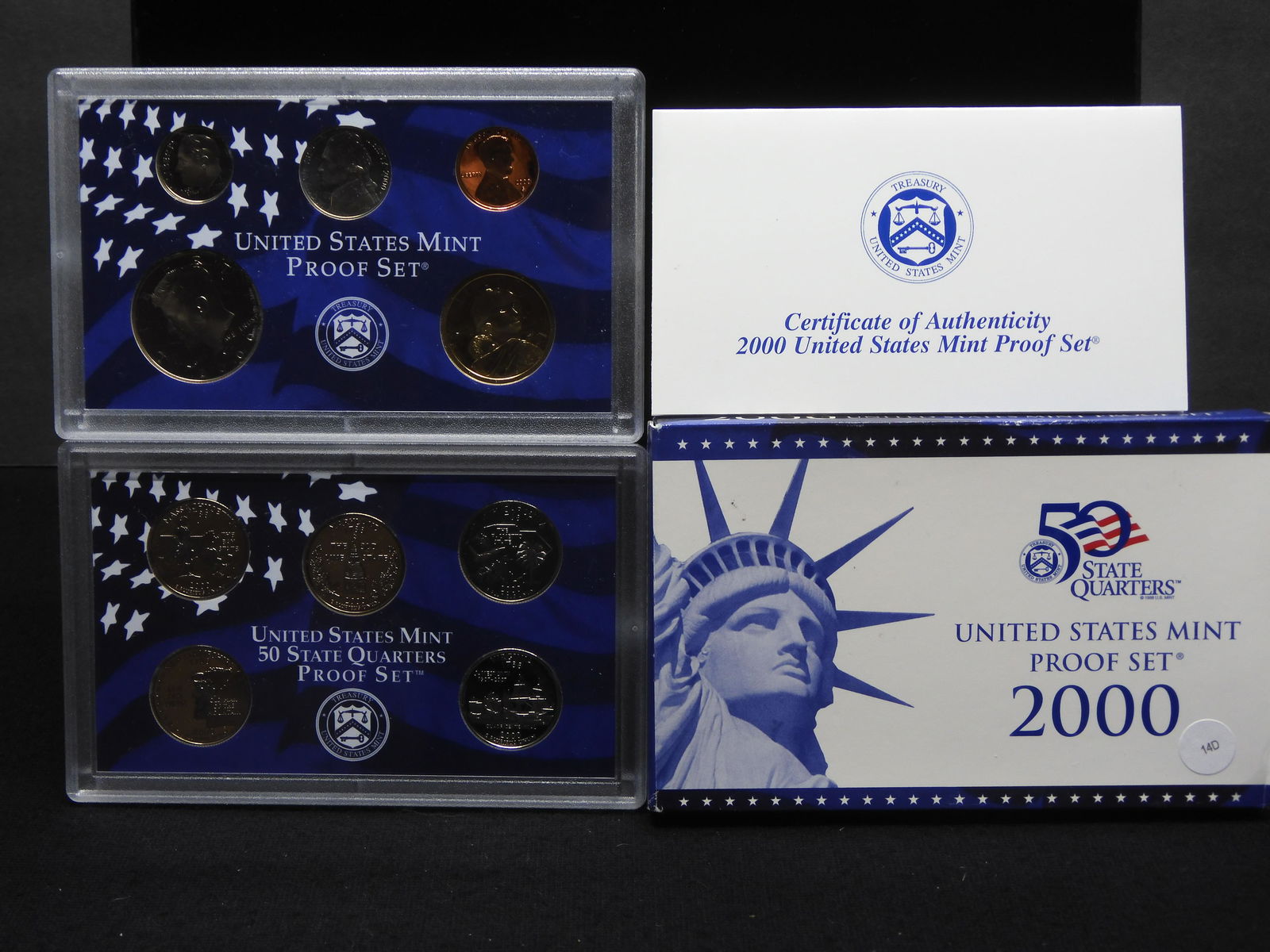 2000-S United States Mint Proof Set with Quarters (1 of 7)